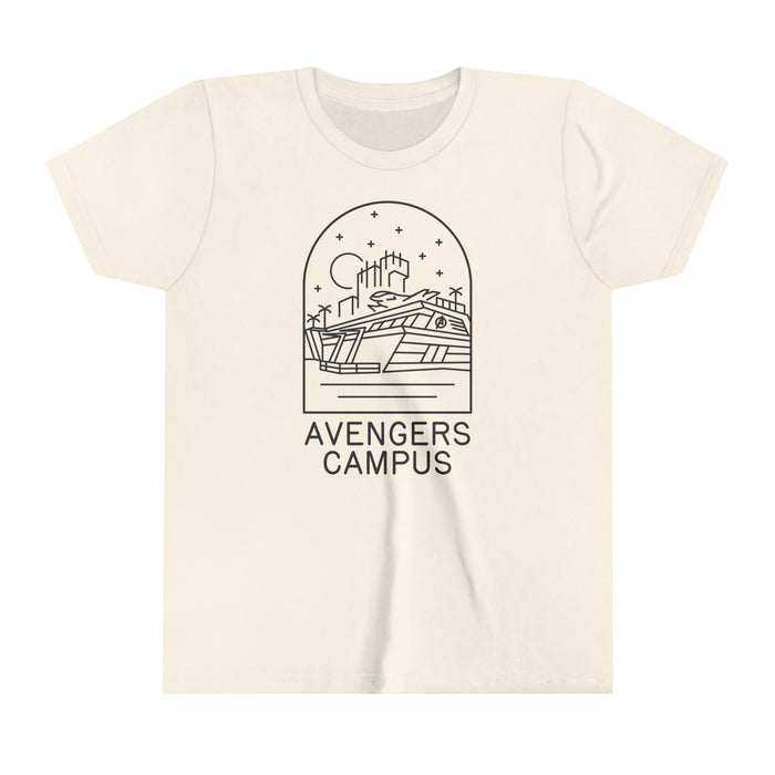 Avengers Campus Bella Canvas Youth Short Sleeve Tee