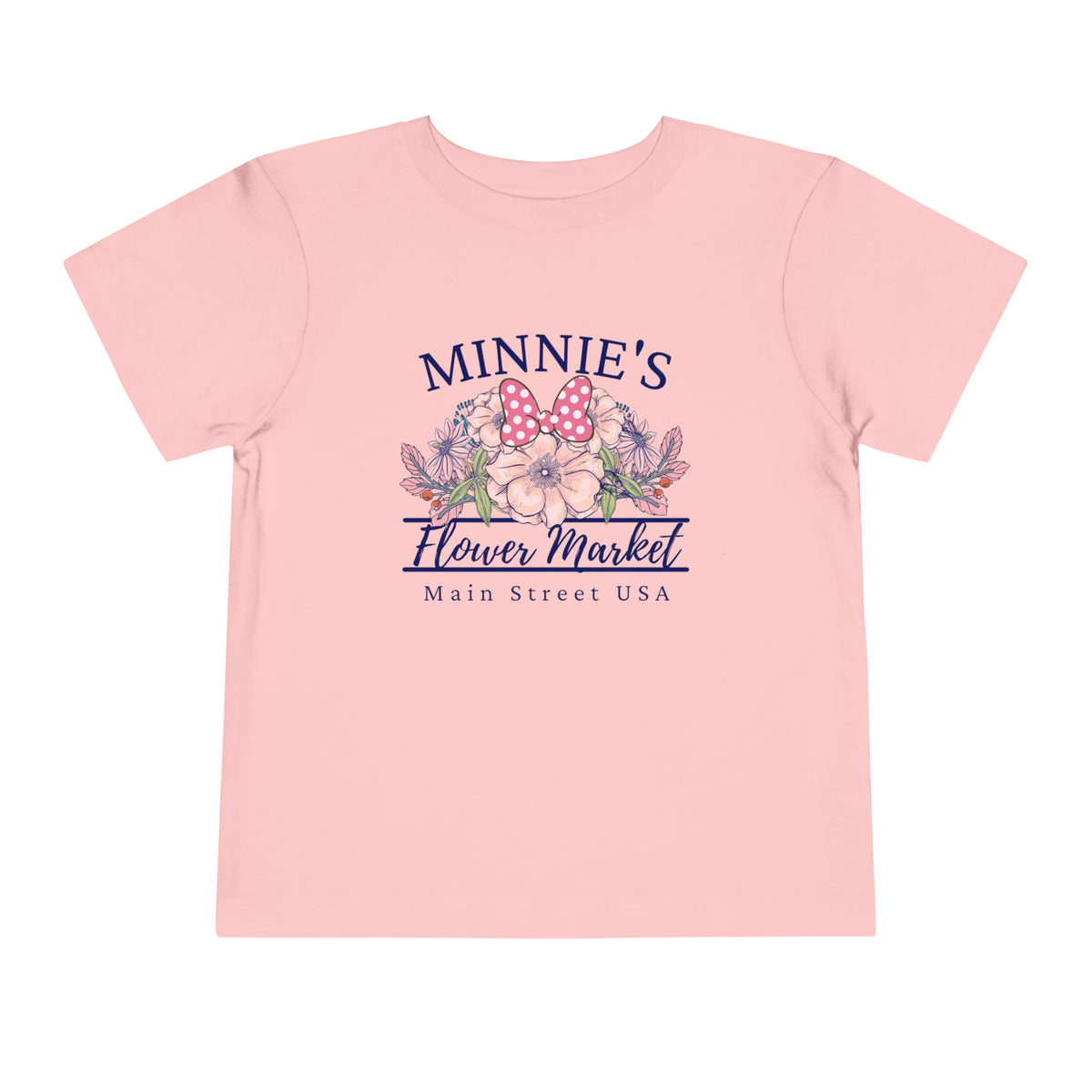 Minnie's Flower Market Bella Canvas Toddler Short Sleeve Tee