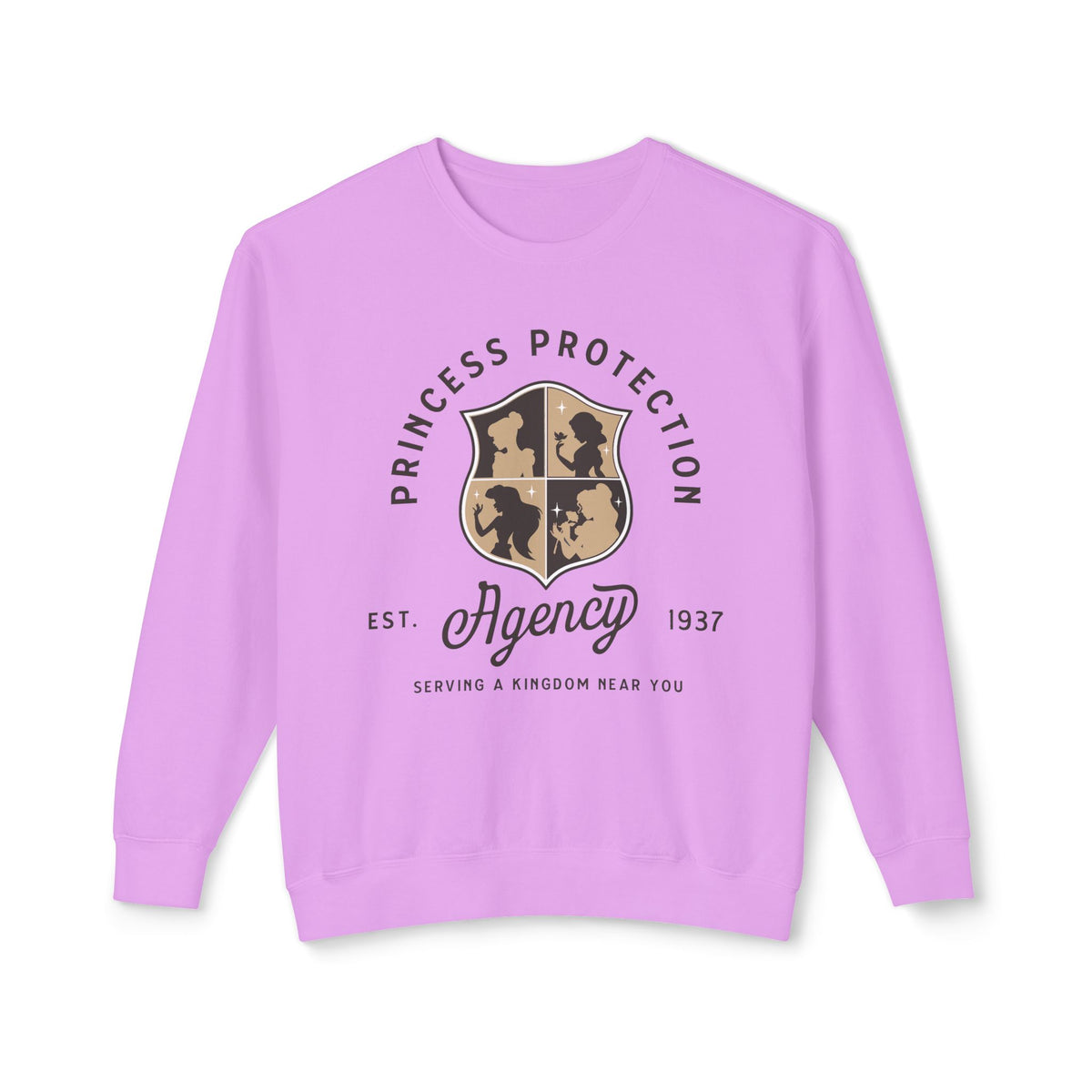 Princess Protection Agency Unisex Lightweight Comfort Colors Crewneck Sweatshirt