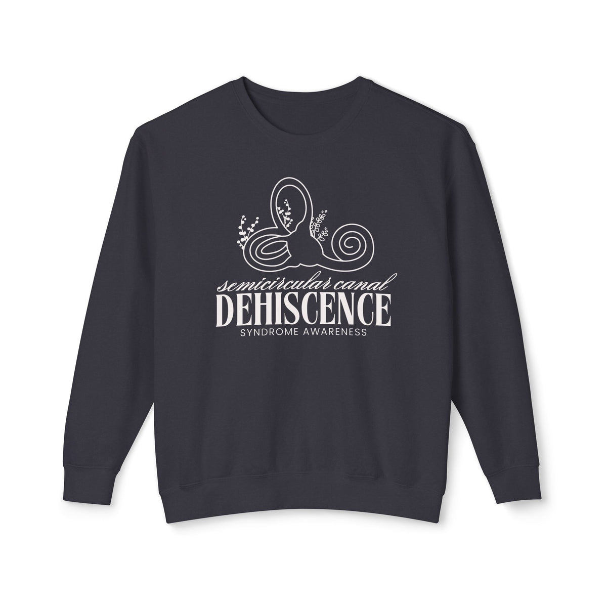 Semicircular Canal Dehiscence Syndrome Awareness Unisex Lightweight Comfort Colors Crewneck Sweatshirt