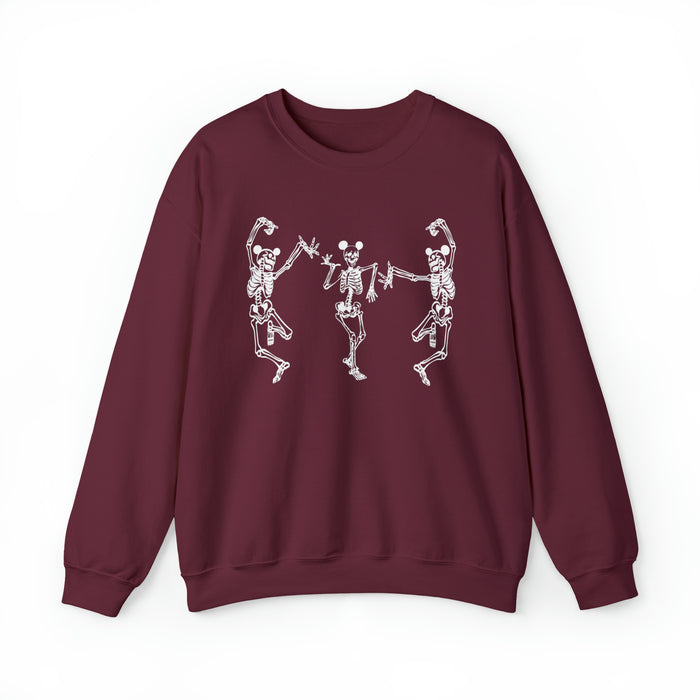 Dancing Skeletons with Ears Gildan Unisex Heavy Blend™ Crewneck Sweatshirt