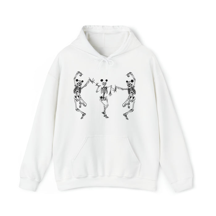 Dancing Skeletons with Ears Gildan Unisex Heavy Blend™ Hooded Sweatshirt