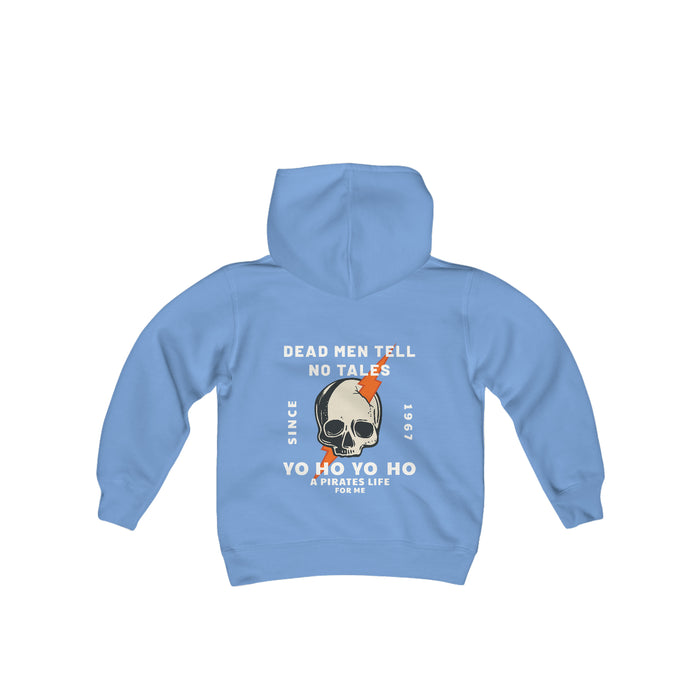 Dead Men Tell No Tales Gildan Youth Heavy Blend Hooded Sweatshirt