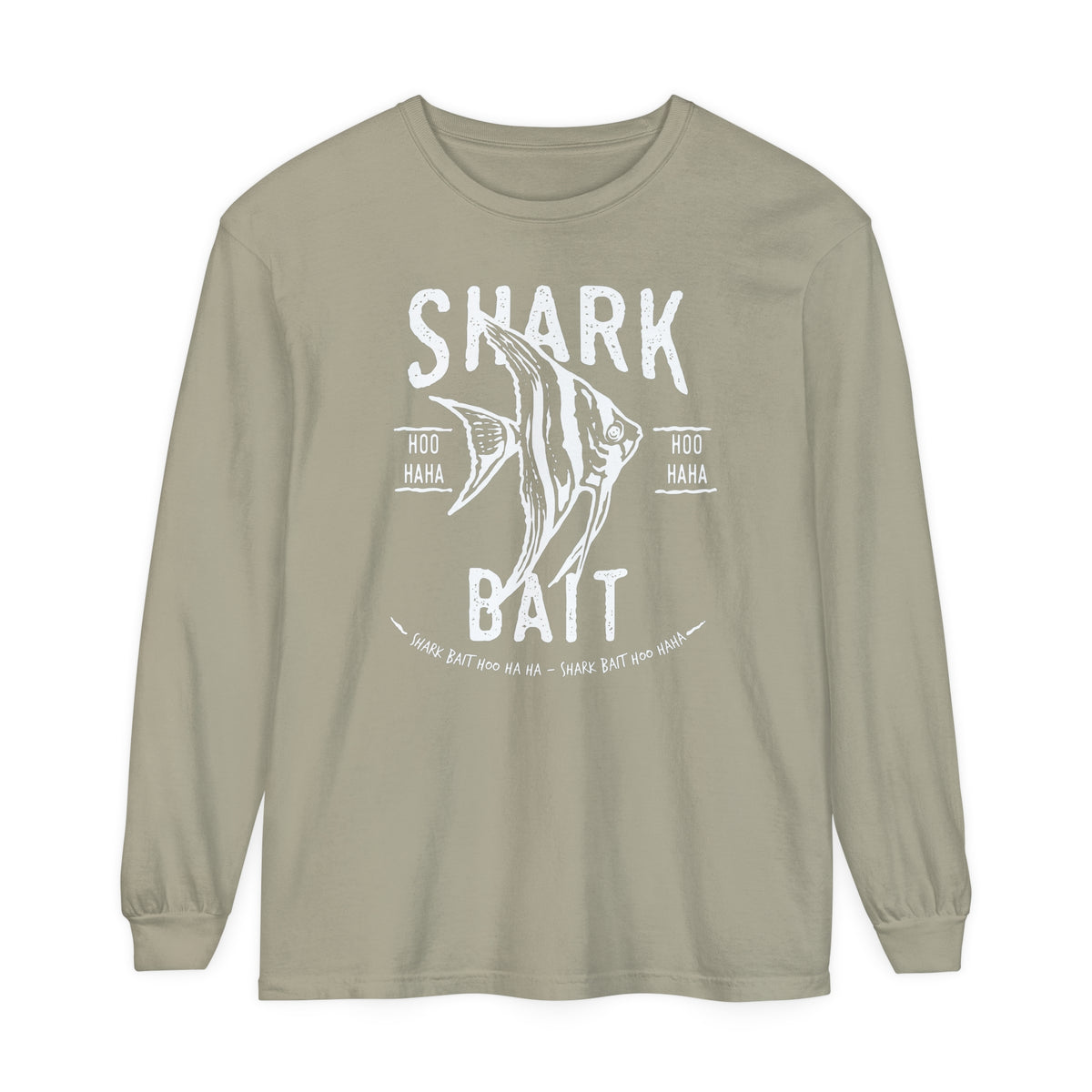 Shark Bait Hoo Haha Comfort Colors Unisex Garment-dyed Long Sleeve T-Shirt