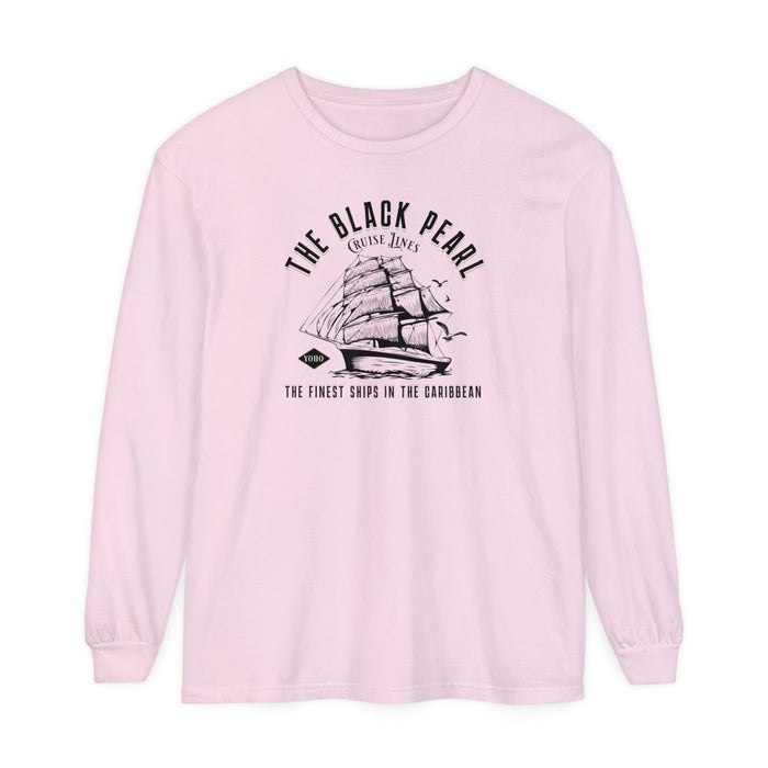 Black Pearl Cruise Lines Comfort Colors Unisex Garment-dyed Long Sleeve T-Shirt