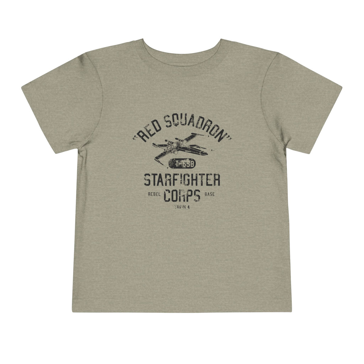 Red Squadron Starfighter Corps Bella Canvas Toddler Short Sleeve Tee