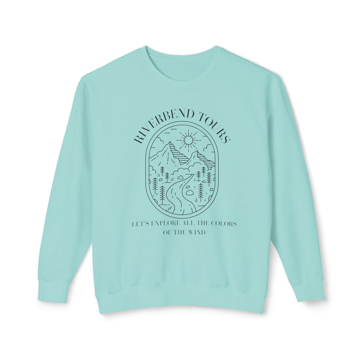 Riverbend Tours Unisex Lightweight Comfort Colors Crewneck Sweatshirt