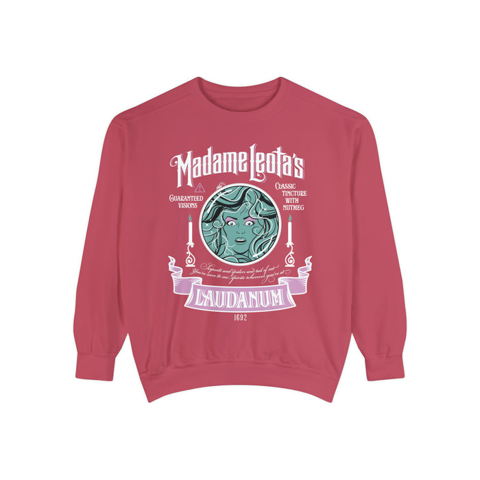 Madame Leota’s Laudanum Teal Comfort Colors Unisex Garment-Dyed Sweatshirt