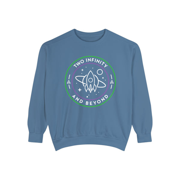 Two Infinity And Beyond Comfort Colors Unisex Garment-Dyed Sweatshirt