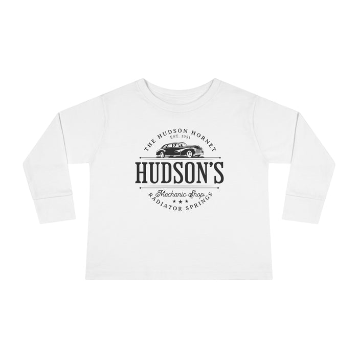 Hudson's Mechanic Shop Rabbit Skins Toddler Long Sleeve Tee