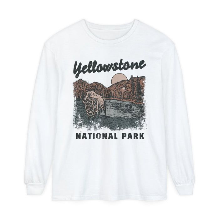 Yellowstone National Park Comfort Colors Unisex Garment-dyed Long Sleeve T-Shirt