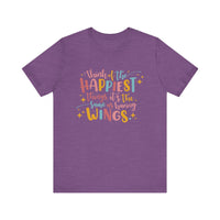 Think of the Happiest Things Bella Canvas Unisex Jersey Short Sleeve Tee