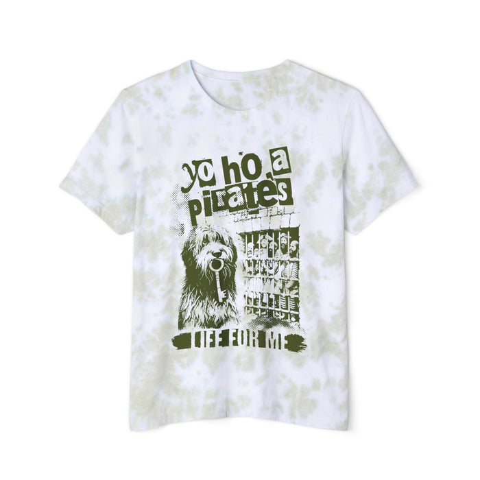 Yo Ho A Pirate's Life For Me Bella Canvas Unisex FWD Fashion Tie-Dyed T-Shirt