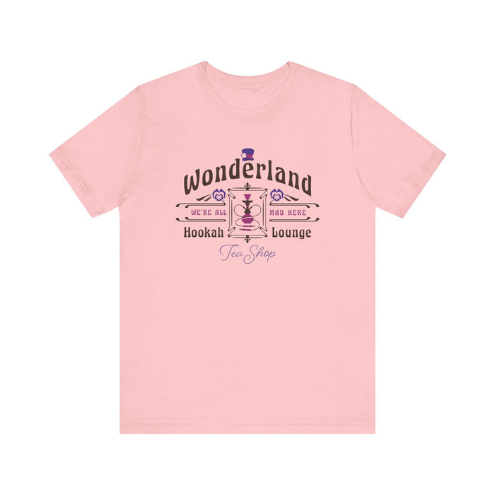 Wonderland Hookah Lounge Bella Canvas Unisex Jersey Short Sleeve Tee