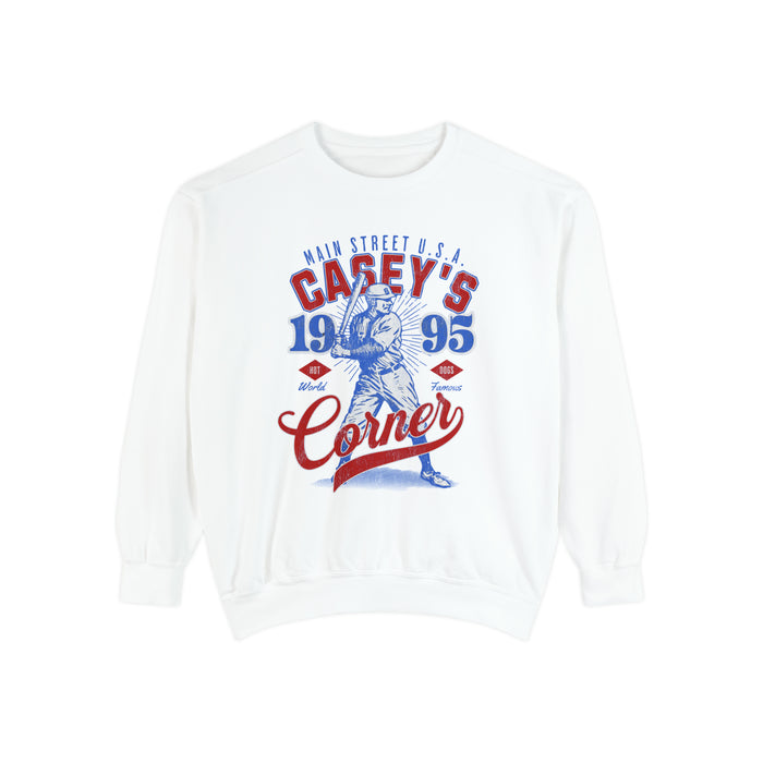 Casey’s Corner Distressed Comfort Colors Unisex Garment-Dyed Sweatshirt