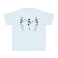 Dancing Skeletons with Ears Comfort Colors Youth Midweight Tee