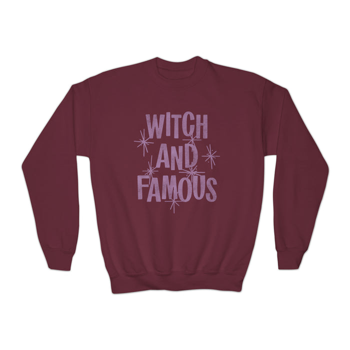 Witch and Famous Gildan Youth Crewneck Sweatshirt