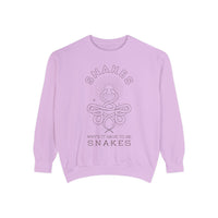 Why'd It Have To Be Snakes Comfort Colors Unisex Garment-Dyed Sweatshirt