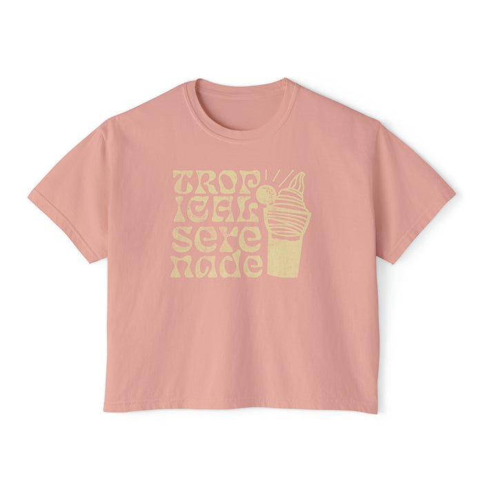 Tropical Serenade Comfort Colors Women's Boxy Tee