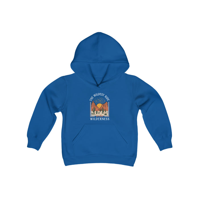 The Wildest Ride In The Wilderness Gildan Youth Heavy Blend Hooded Sweatshirt