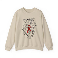 Heart Disease Awareness Gildan Unisex Heavy Blend™ Crewneck Sweatshirt