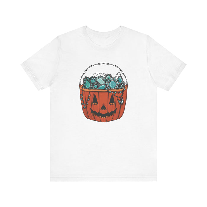 Turquoise Pumpkin Bella Canvas Unisex Jersey Short Sleeve Tee