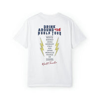 Drink Around The World Tour Comfort Colors Unisex Garment-Dyed T-shirt