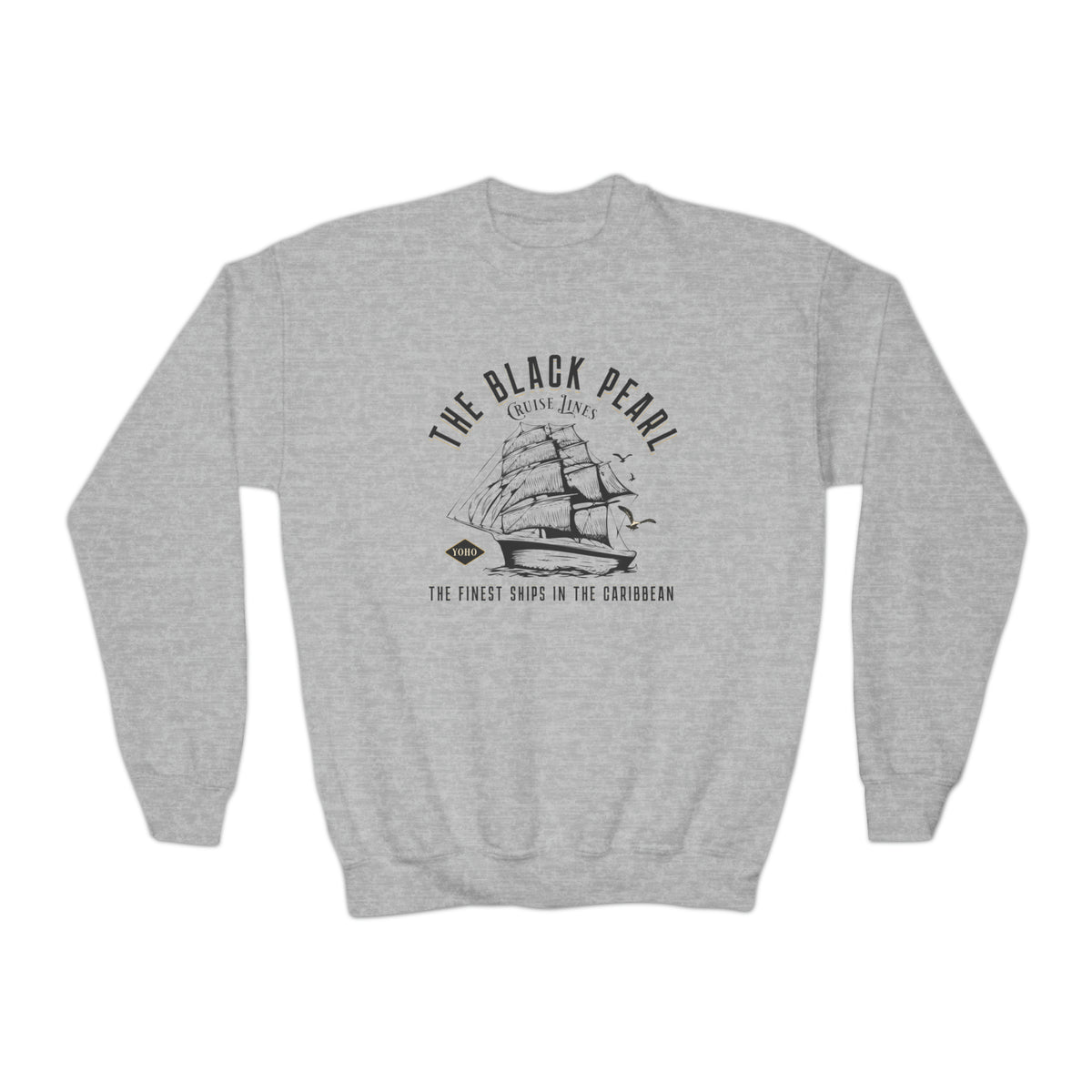 Black Pearl Cruise Lines Gildan Youth Crewneck Sweatshirt
