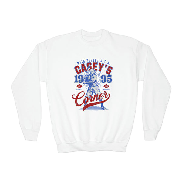 Casey’s Corner Distressed Gildan Youth Crewneck Sweatshirt