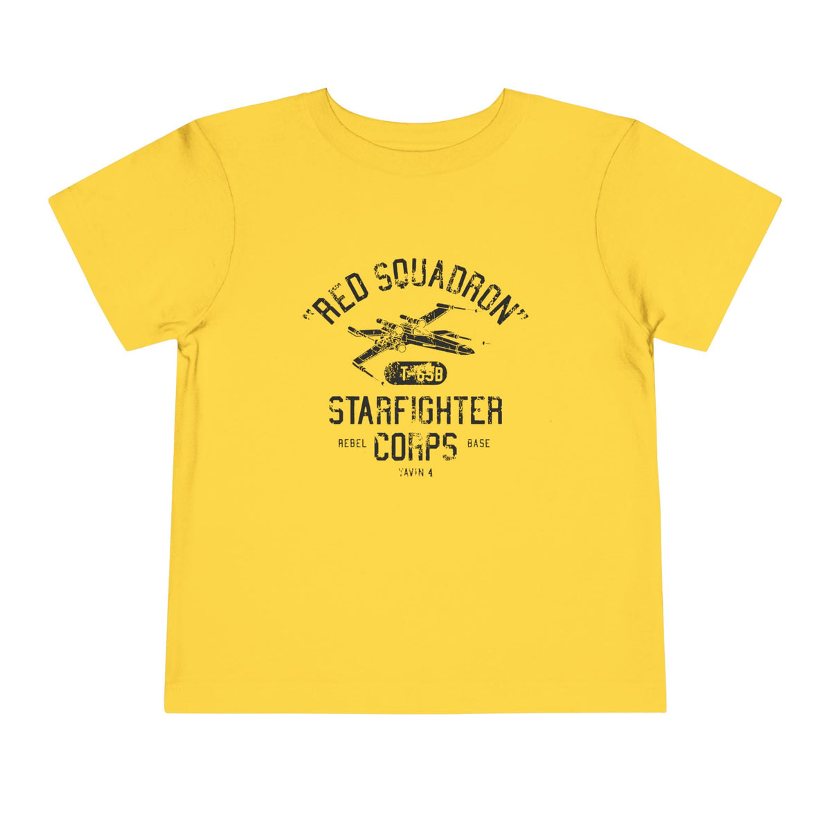 Red Squadron Starfighter Corps Bella Canvas Toddler Short Sleeve Tee