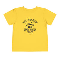 Red Squadron Starfighter Corps Bella Canvas Toddler Short Sleeve Tee