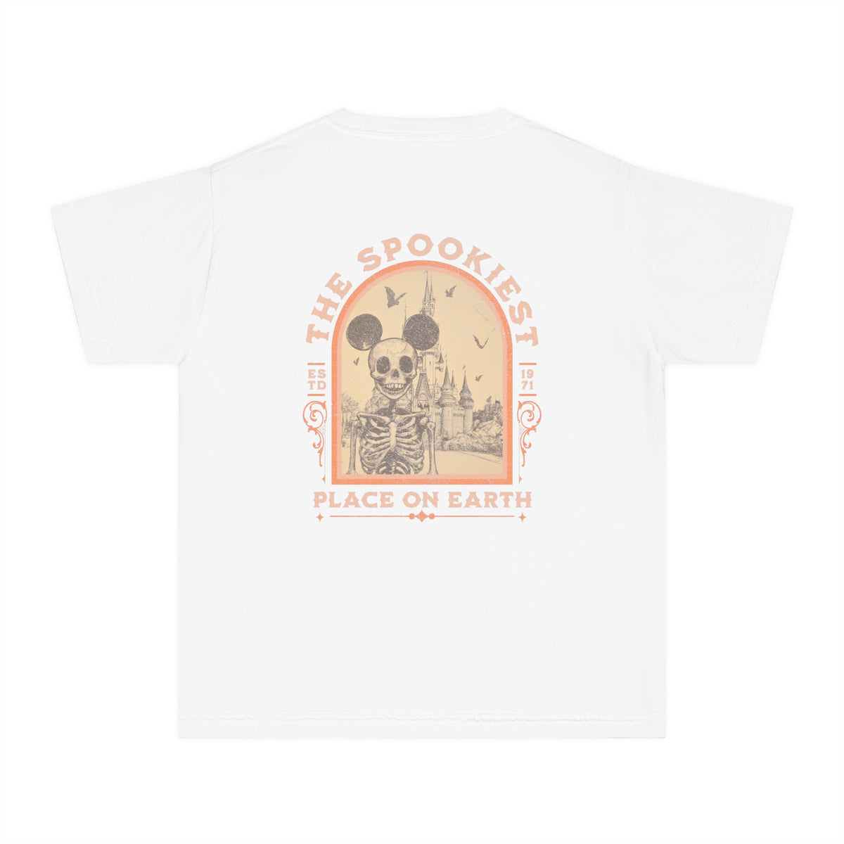 The Spookiest Place OnEarth Comfort Colors Youth Midweight Tee