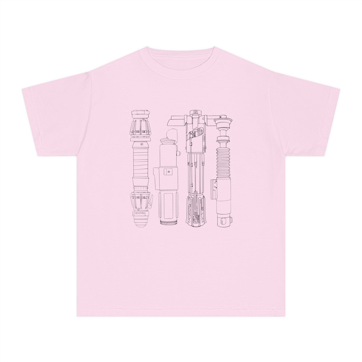 Lightsabers Comfort Colors Youth Midweight Tee