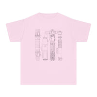 Lightsabers Comfort Colors Youth Midweight Tee