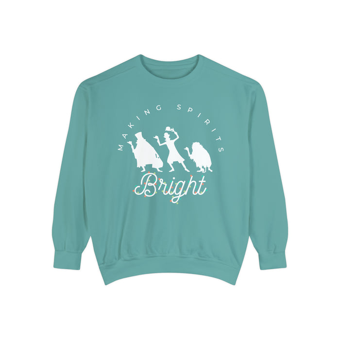 Making Spirits Bright Comfort Colors Unisex Garment-Dyed Sweatshirt