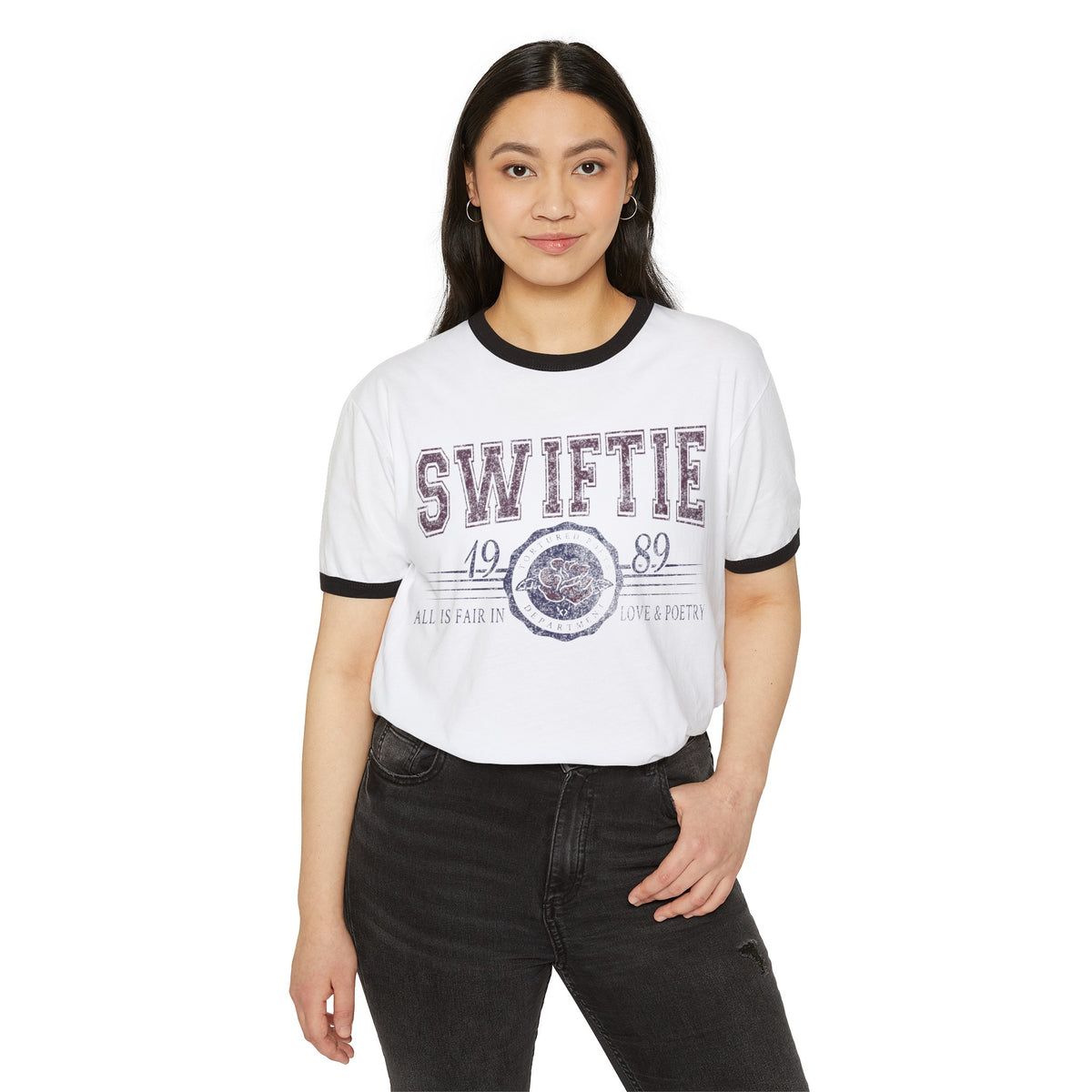 Swiftie Next Level Unisex Cotton Ringer T-Shirt