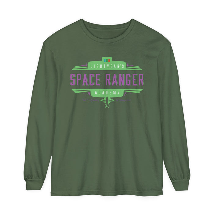 Lightyear's Space Ranger Academy Comfort Colors Unisex Garment-dyed Long Sleeve T-Shirt