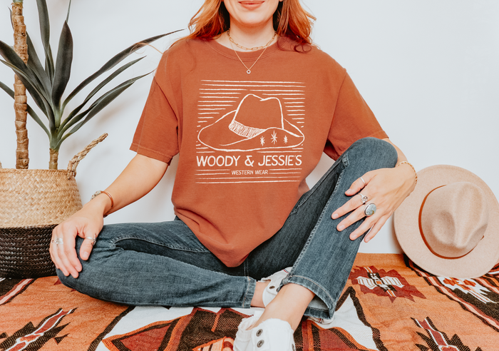 Woody & Jessie's Western Wear Comfort Colors Unisex Garment-Dyed T-shirt