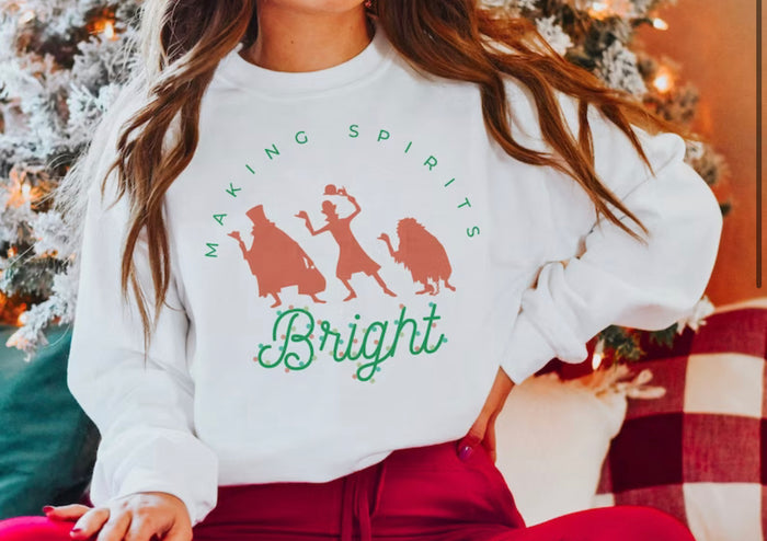 Making Spirits Bright Gildan Unisex Heavy Blend™ Crewneck Sweatshirt