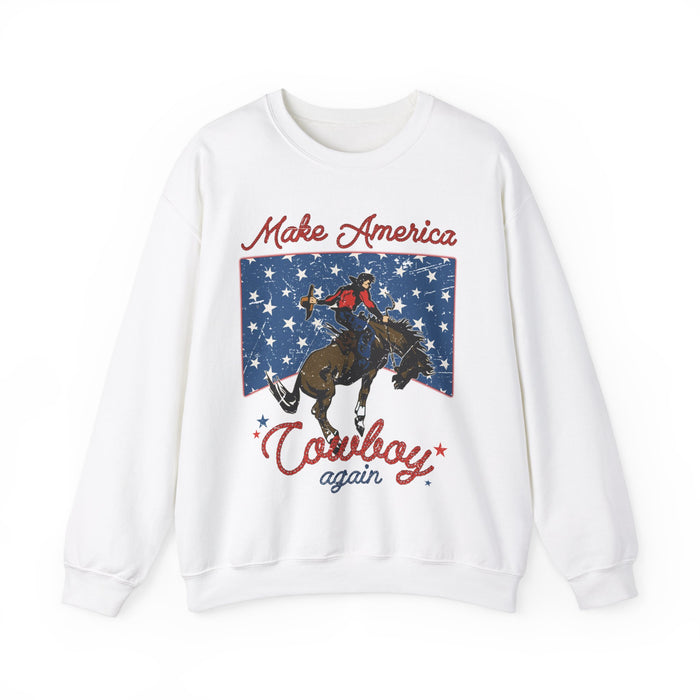 Make America Cowboy Again Gildan Unisex Heavy Blend™ Crewneck Sweatshirt