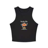 Spooky Vibes Women's Micro Rib Racer Tank Top