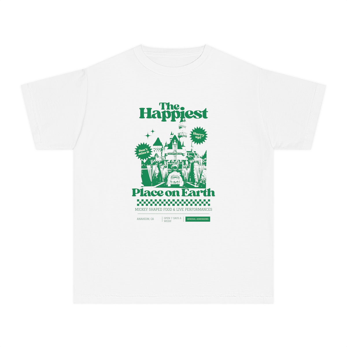 The Happiest Place OnEarth Comfort Colors Youth Midweight Tee