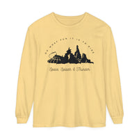 Oh What Fun It Is To Ride Comfort Colors Unisex Garment-dyed Long Sleeve T-Shirt