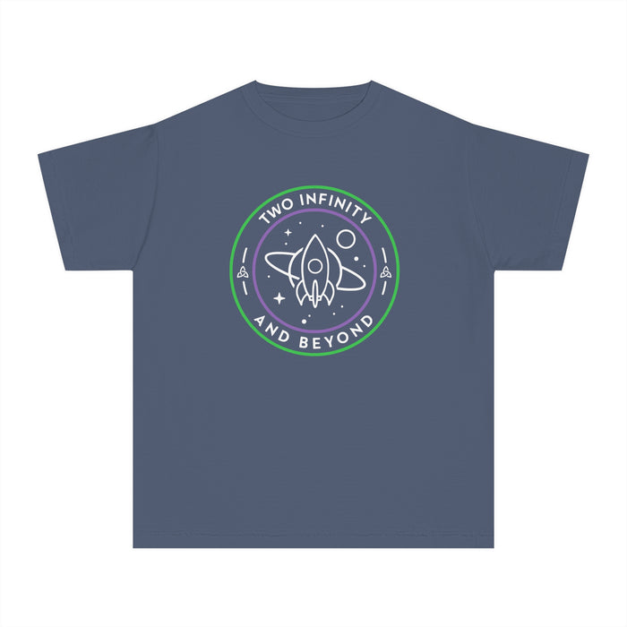 Two Infinity And Beyond Comfort Colors Youth Midweight Tee