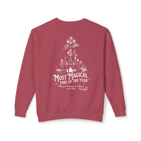 It's The Most Magical Time of the Year Castle Unisex Lightweight Comfort Colors Crewneck Sweatshirt