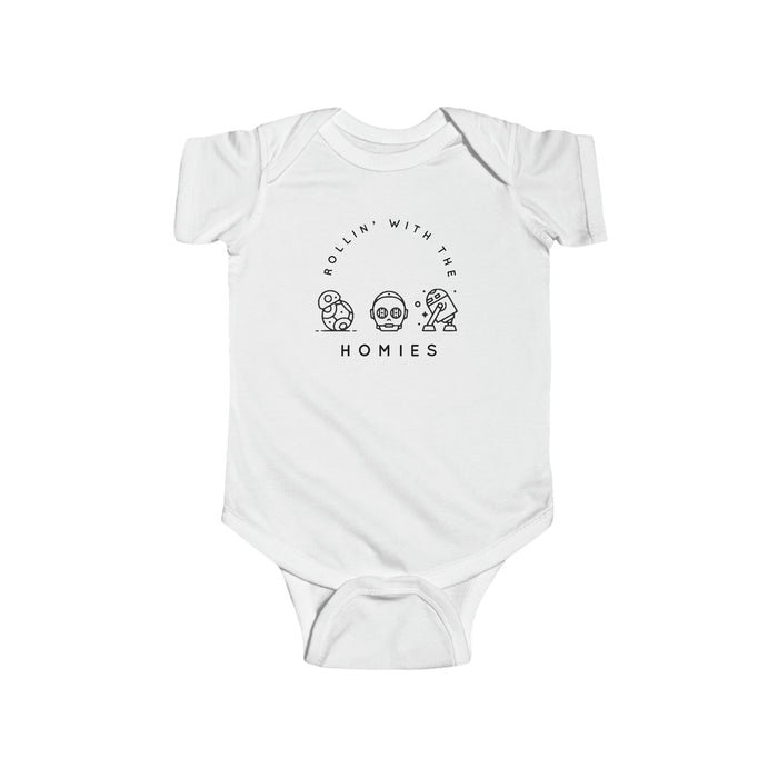 Rollin’ With The Homies Rabbit Skins Infant Fine Jersey Bodysuit