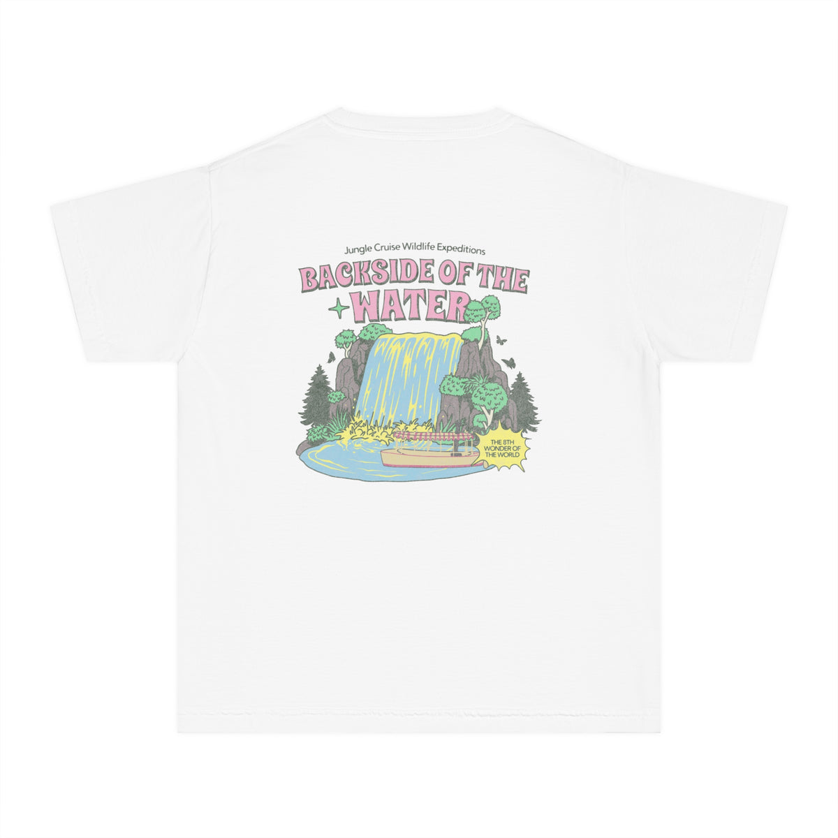 Backside of the Water Comfort Colors Youth Midweight Tee