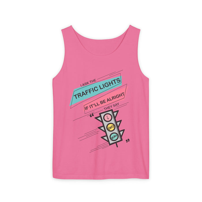 Traffic Lights Swiftie Comfort Colors Unisex Garment-Dyed Tank Top