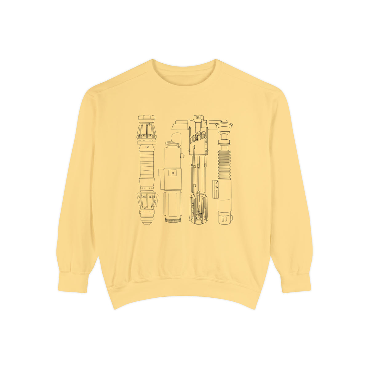 Lightsabers Comfort Colors Unisex Garment-Dyed Sweatshirt