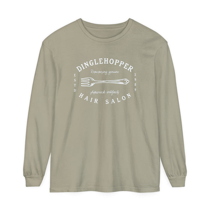 Dinglehopper Hair Salon Comfort Colors Unisex Garment-dyed Long Sleeve T-Shirt